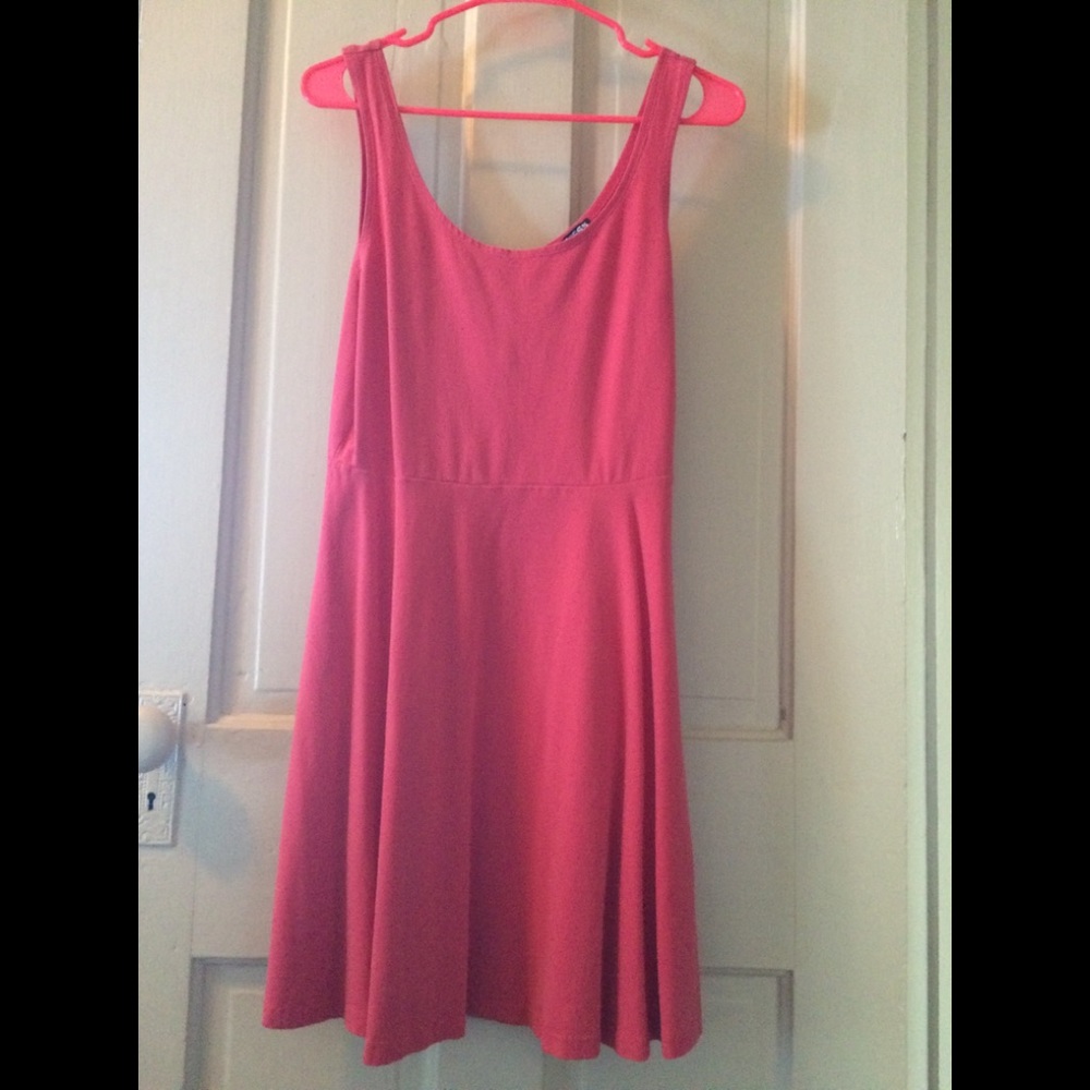Pink Stretchy Tank Dress